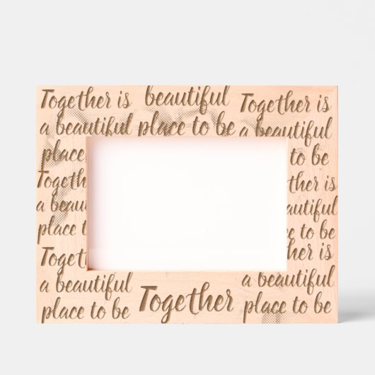 Anpassbare Foto- und Textgestaltung für alle Anwen Geätzte Rahmen (Vorderseite)