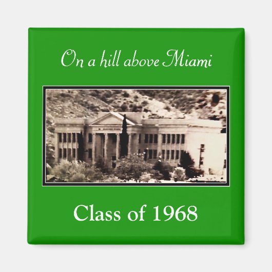 Anpassbare Foto- und Textmagnete in Ihren Farben Magnet (Vorne)