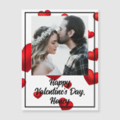 Anpassbare Foto- und Textwertkarte Magnetkarte (Vorderseite)