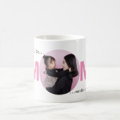 Anpassbare Foto-WeltBeste Mama-Rosa Kaffeetasse (Mittel)