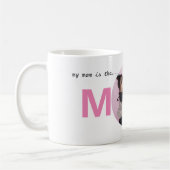 Anpassbare Foto-WeltBeste Mama-Rosa Kaffeetasse (Links)