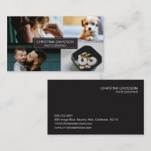 Anpassbare Fotografie-Portfolio Visitenkarte (Vorne/Hinten)