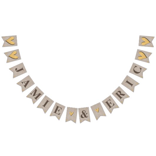 Anpassbare Frack 16 Flag Bunting with Hear Wimpelkette (Alle)