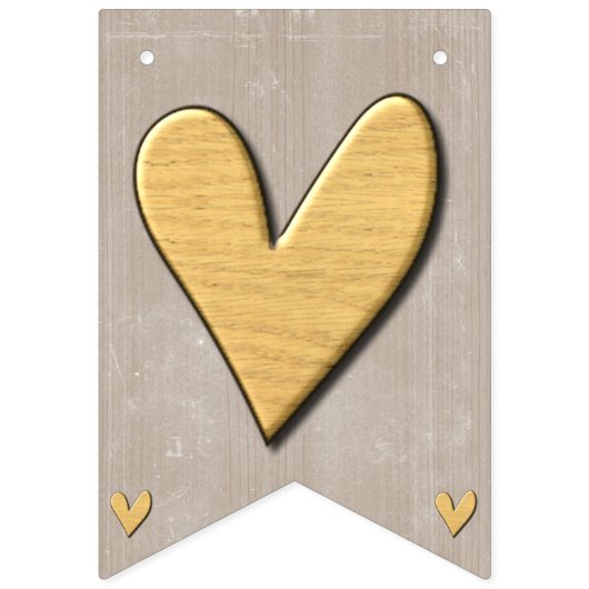 Anpassbare Frack 16 Flag Bunting with Hear Wimpelkette (Erste Fahne)