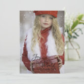 Anpassbare Freude an Weihnachten (Stehend Vorderseite)