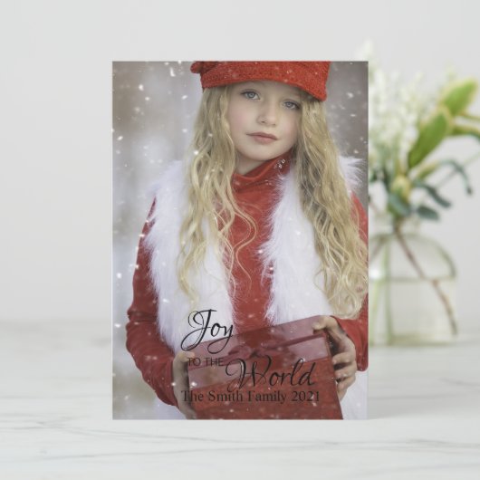 Anpassbare Freude an Weihnachten (Stehend Vorderseite)