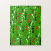 Anpassbare Frohe Weihnachten Puzzle (Vertikal)