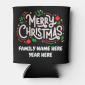 Anpassbare frohe Weihnachtscreme kann kühler. Dosenkühler (Vorderseite)