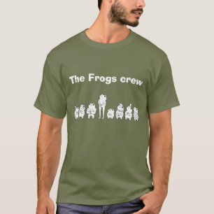 Anpassbare Frosch-Trupp-Freundesgruppe-Crew-Matchi T-Shirt