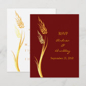 Anpassbare Frühjahrskarte RSVP Karte (Vorne/Hinten)