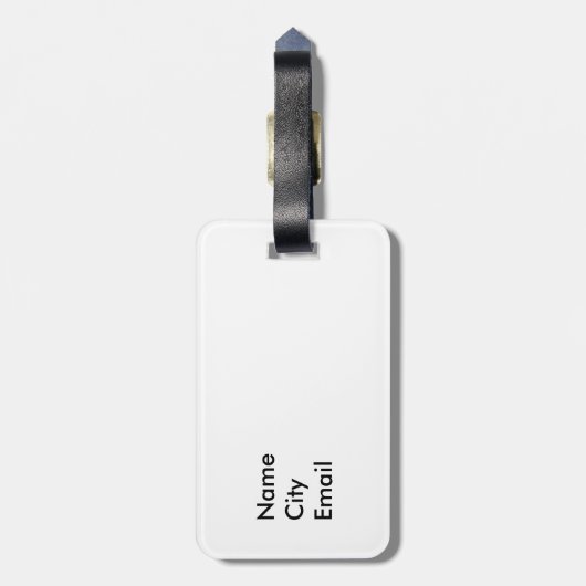 Anpassbare Frühjahrsschwäche Gepäckanhänger (Rückseite vertikal)