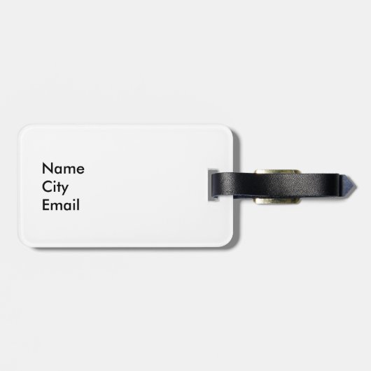 Anpassbare Frühjahrsschwäche Gepäckanhänger (Rückseite horizontal)