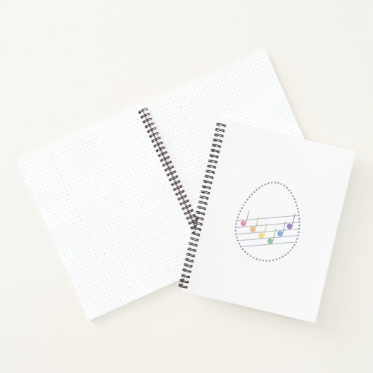 Anpassbare Frühlingsmelodie (Fusion) Notizblock (Innenseite)