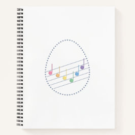 Anpassbare Frühlingsmelodie (Fusion) Notizblock