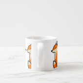 Anpassbare Füchse Espressotasse (Rückseite)