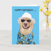 Anpassbare Funny Dog/Labrador Card für Typ Karte (Gelbe Blume)