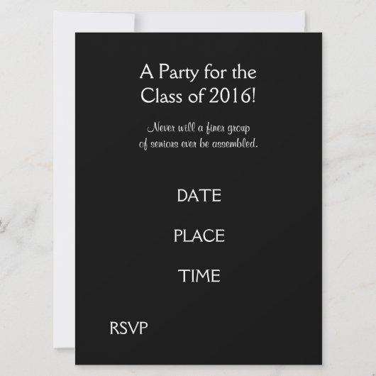 Anpassbare Funny Labradors Graduation Party Einladung (Rückseite)