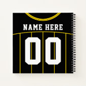 Anpassbare Fußball Fußball-Jersey-Notebook Notizbuch (Rückseite)