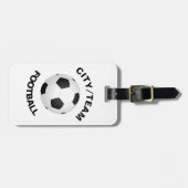 Anpassbare Fußball Gepäckanhänger (Vorderseite horizontal)