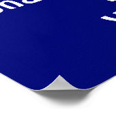 Anpassbare Fußball-Plakate, FARBEN, TEXT Poster (Ecke)