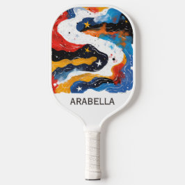 Anpassbare galaxisch Inspiriert kosmische Abstrakt Pickleball Schläger