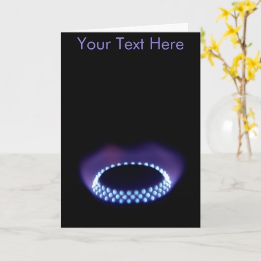 Anpassbare Gasflamme Karte (Gelbe Blume)