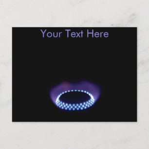 Anpassbare Gasflammen-Postkarte Postkarte
