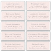 Anpassbare Gästeschriften für Hochzeiten Aufkleber (Vorderseite)