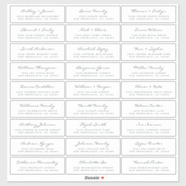 Anpassbare Gästeschriften für Hochzeiten Aufkleber
