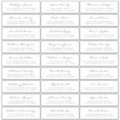 Anpassbare Gästeschriften für Hochzeiten Aufkleber (Vorderseite)