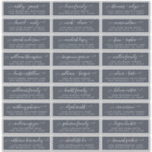 Anpassbare Gästeschriften für Hochzeiten Aufkleber (Vorderseite)