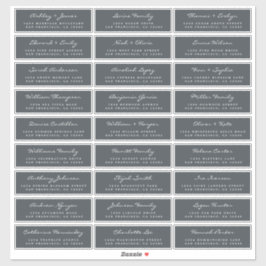 Anpassbare Gästeschriften für Hochzeiten Aufkleber