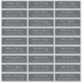 Anpassbare Gästeschriften für Hochzeiten Aufkleber (Vorderseite)