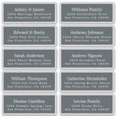 Anpassbare Gästeschriften für Hochzeiten Aufkleber (Vorderseite)