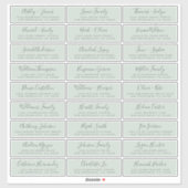 Anpassbare Gästeschriften für Hochzeiten Aufkleber (Blatt)