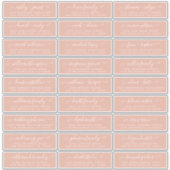 Anpassbare Gästeschriften für Hochzeiten Aufkleber (Vorderseite)