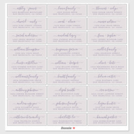 Anpassbare Gästeschriften für Hochzeiten Aufkleber