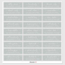 Anpassbare Gästeschriften für Hochzeiten Aufkleber