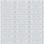 Anpassbare Gästeschriften für Hochzeiten Aufkleber (Vorderseite)