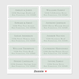 Anpassbare Gästeschriften für Hochzeiten Aufkleber