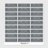 Anpassbare Gästeschriften für Hochzeiten Aufkleber (Blatt)