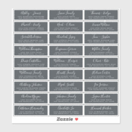 Anpassbare Gästeschriften für Hochzeiten Aufkleber