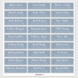 Anpassbare Gästeschriften für Hochzeiten Aufkleber