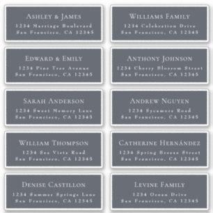 Anpassbare Gästeschriften für Hochzeiten Aufkleber