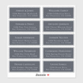 Anpassbare Gästeschriften für Hochzeiten Aufkleber (Blatt)