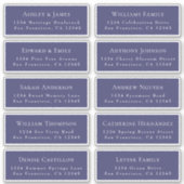 Anpassbare Gästeschriften für Hochzeiten Aufkleber (Vorderseite)