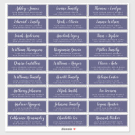Anpassbare Gästeschriften für Hochzeiten Aufkleber