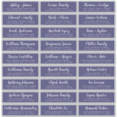 Anpassbare Gästeschriften für Hochzeiten Aufkleber (Vorderseite)