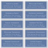 Anpassbare Gästeschriften für Hochzeiten Aufkleber (Vorderseite)