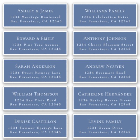 Anpassbare Gästeschriften für Hochzeiten Aufkleber (Vorderseite)